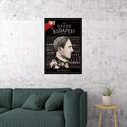 The Grand Budapest Hotel Classic Movie Comedy Crime Poster Wall Art Print Home Wall Decor - xonomax