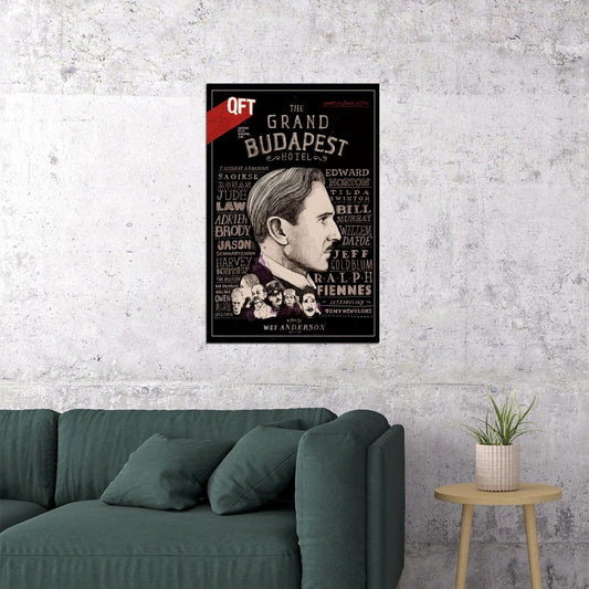 The Grand Budapest Hotel Classic Movie Comedy Crime Poster Wall Art Print Home Wall Decor - xonomax