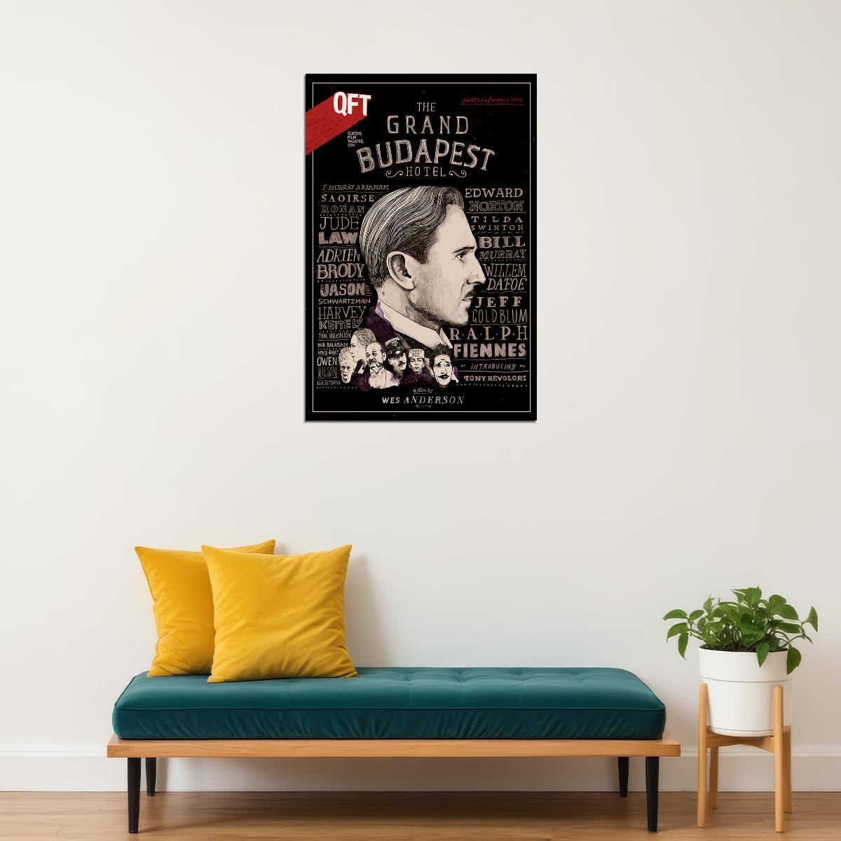 The Grand Budapest Hotel Classic Movie Comedy Crime Poster Wall Art Print Home Wall Decor - xonomax