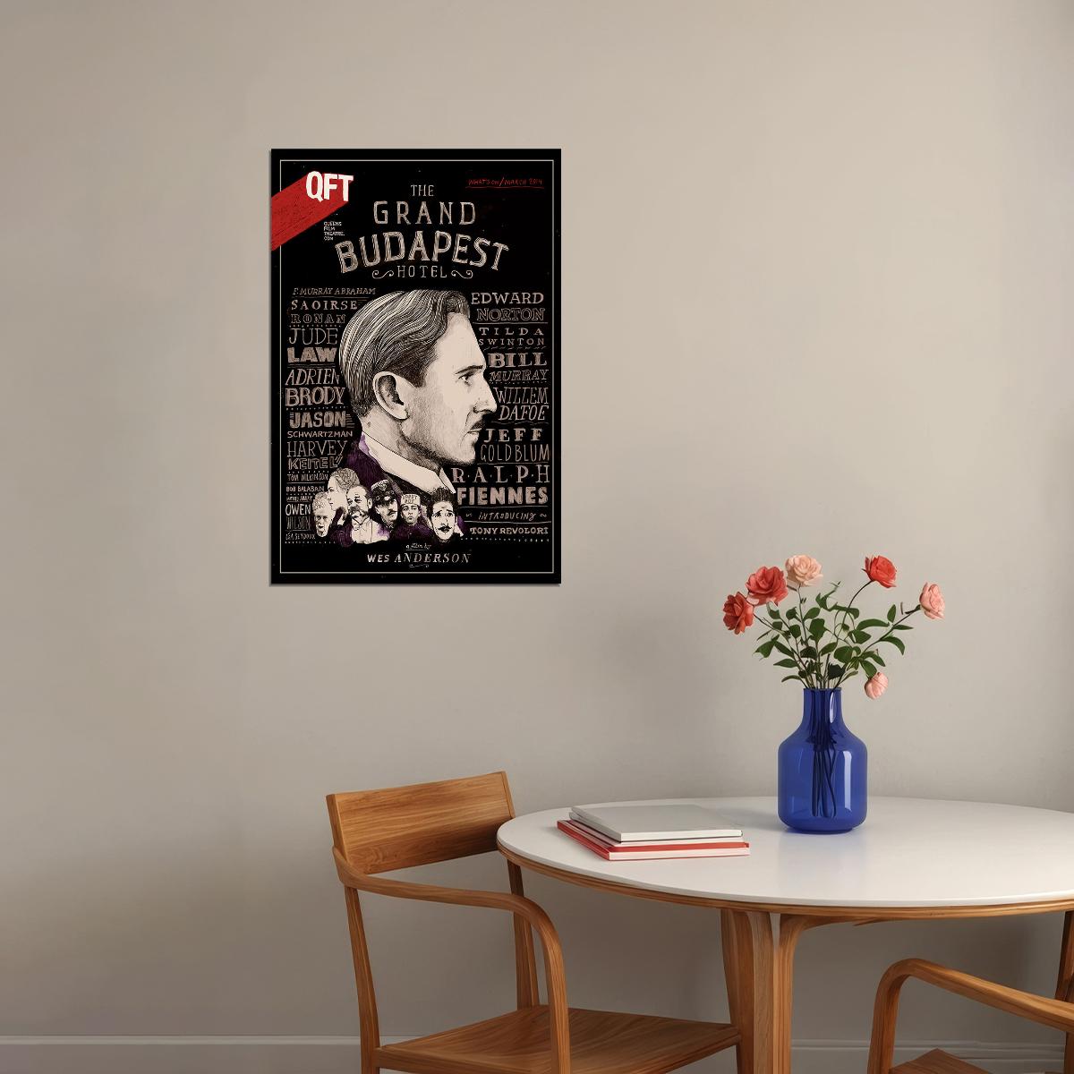 The Grand Budapest Hotel Classic Movie Comedy Crime Poster Wall Art Print Home Wall Decor - xonomax