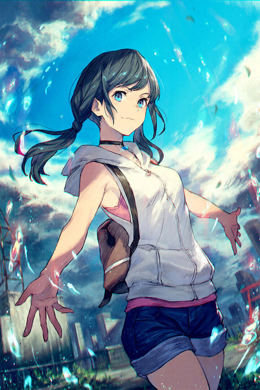 Weathering With You Makoto Shinkai Movie Animation Poster Wall Art Print Home Wall Decor