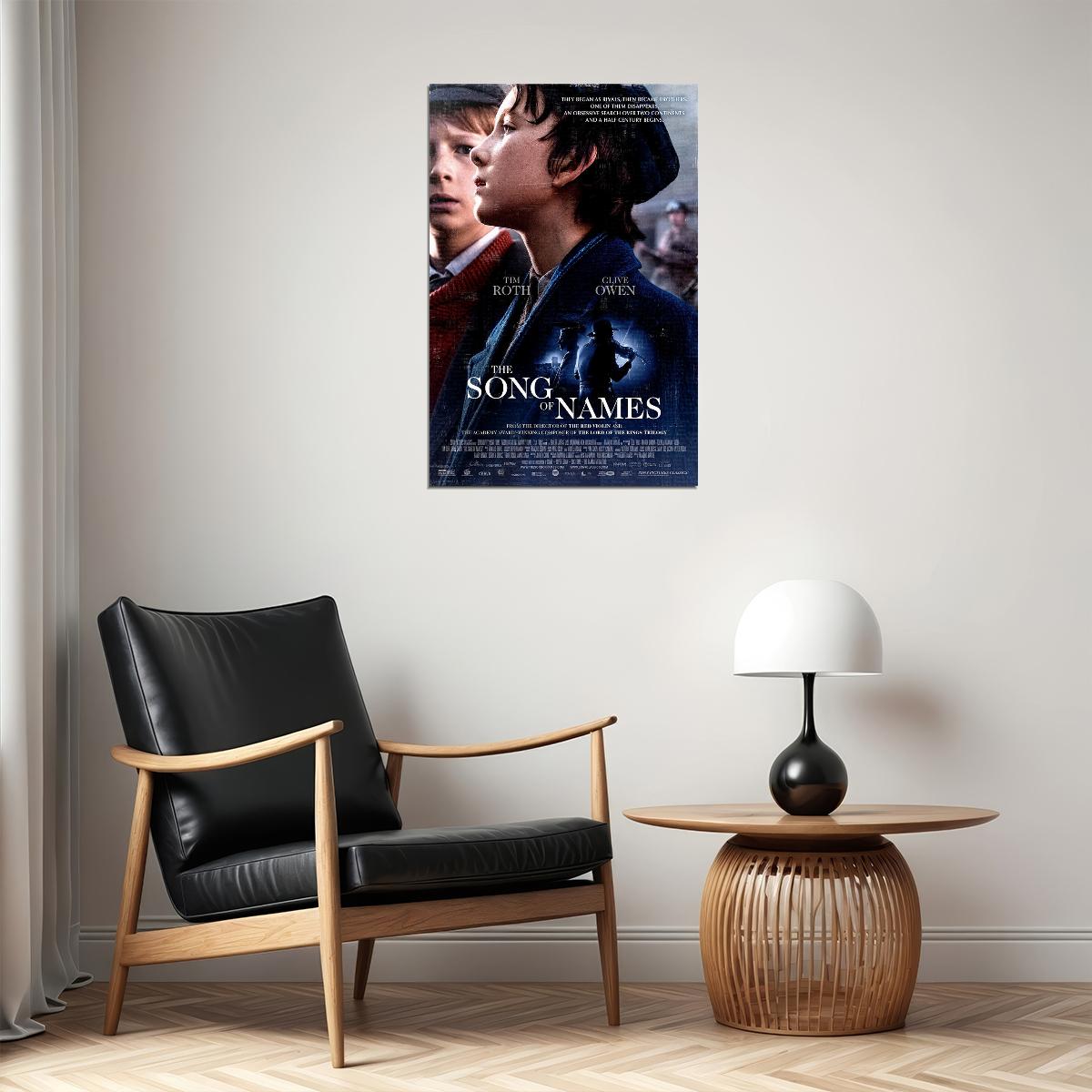 The Song Of Names Movie 2019 Clive Owen Tim Roth Drama Poster Wall Art Print Home Wall Decor - xonomax