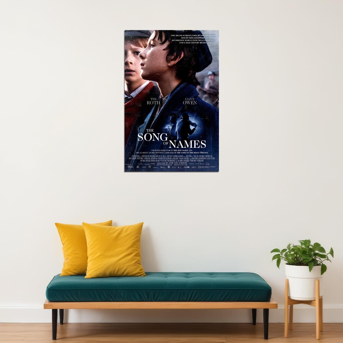 The Song Of Names Movie 2019 Clive Owen Tim Roth Drama Poster Wall Art Print Home Wall Decor - xonomax