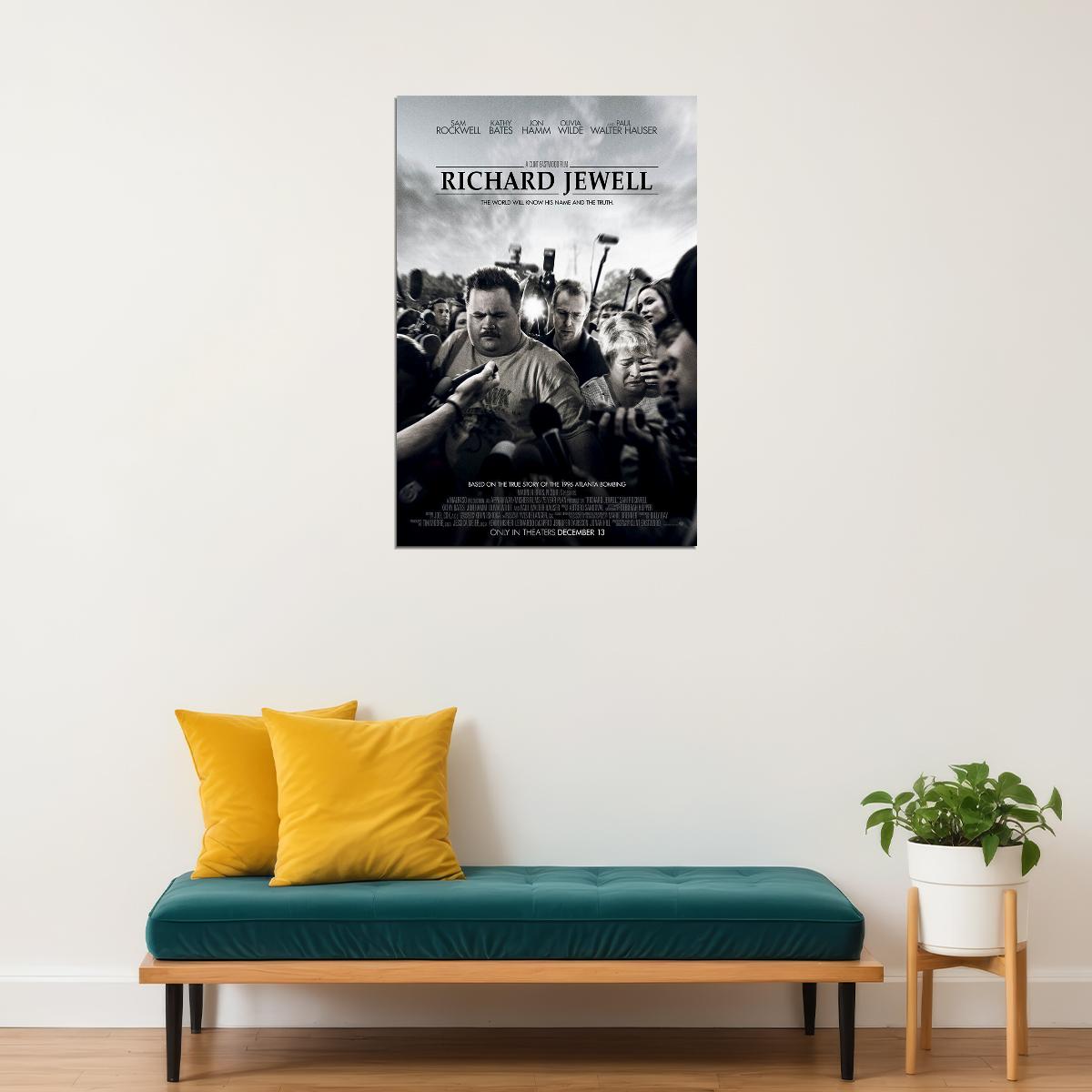 Richard Jewell Movie 2019 Sam Rockwell Olivia Wilde Poster Wall Art Print Home Wall Decor - xonomax