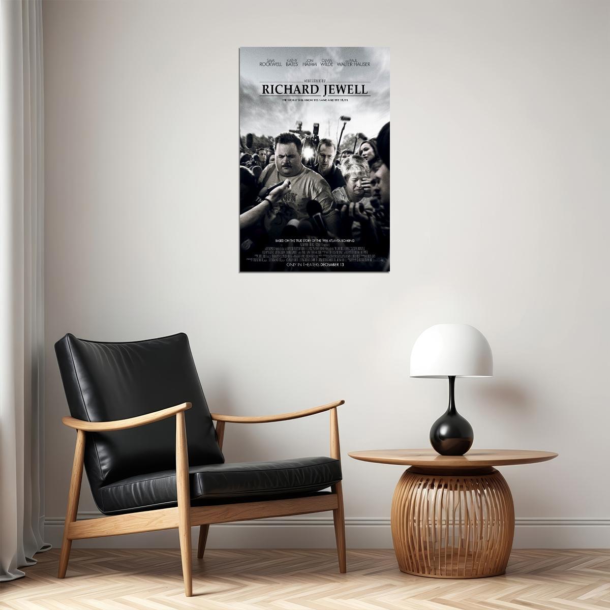 Richard Jewell Movie 2019 Sam Rockwell Olivia Wilde Poster Wall Art Print Home Wall Decor - xonomax