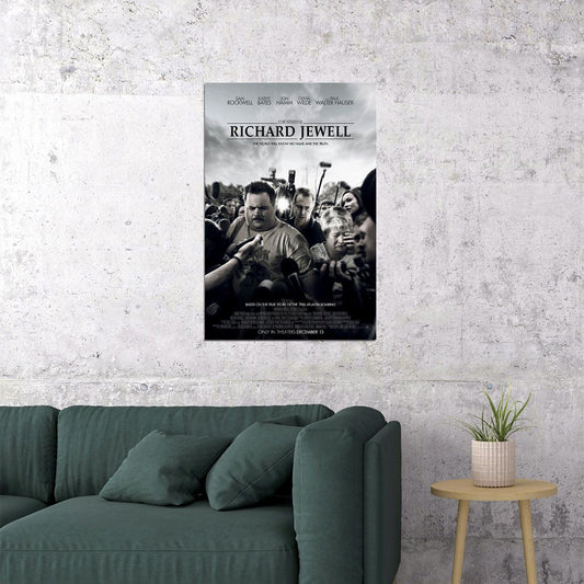 Richard Jewell Movie 2019 Sam Rockwell Olivia Wilde Poster Wall Art Print Home Wall Decor - xonomax