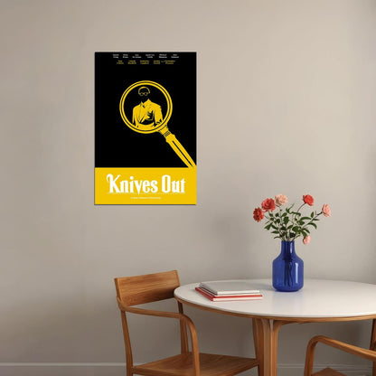 Knives Out Movie Daniel Craig Chris Evans Family Poster Wall Art Print Home Wall Decor - xonomax