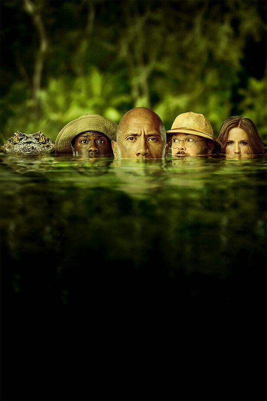 Jumanji 2 The Next Level Movie Dwayne Johnson Action Poster Wall Art Print Home Wall Decor - xonomax