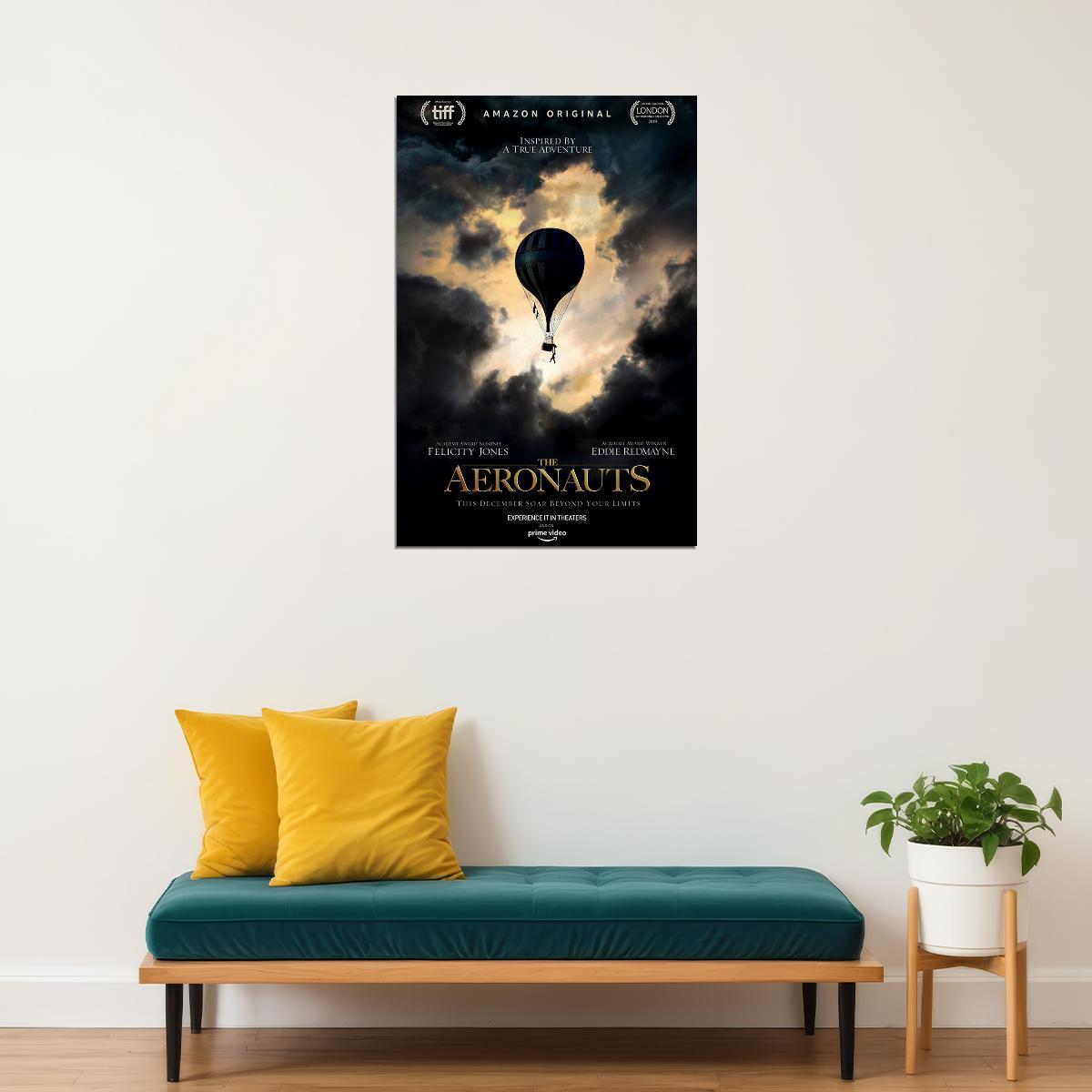 The Aeronauts Movie Felicity Jones Eddie Redmayne Poster Wall Art Print Home Wall Decor - xonomax