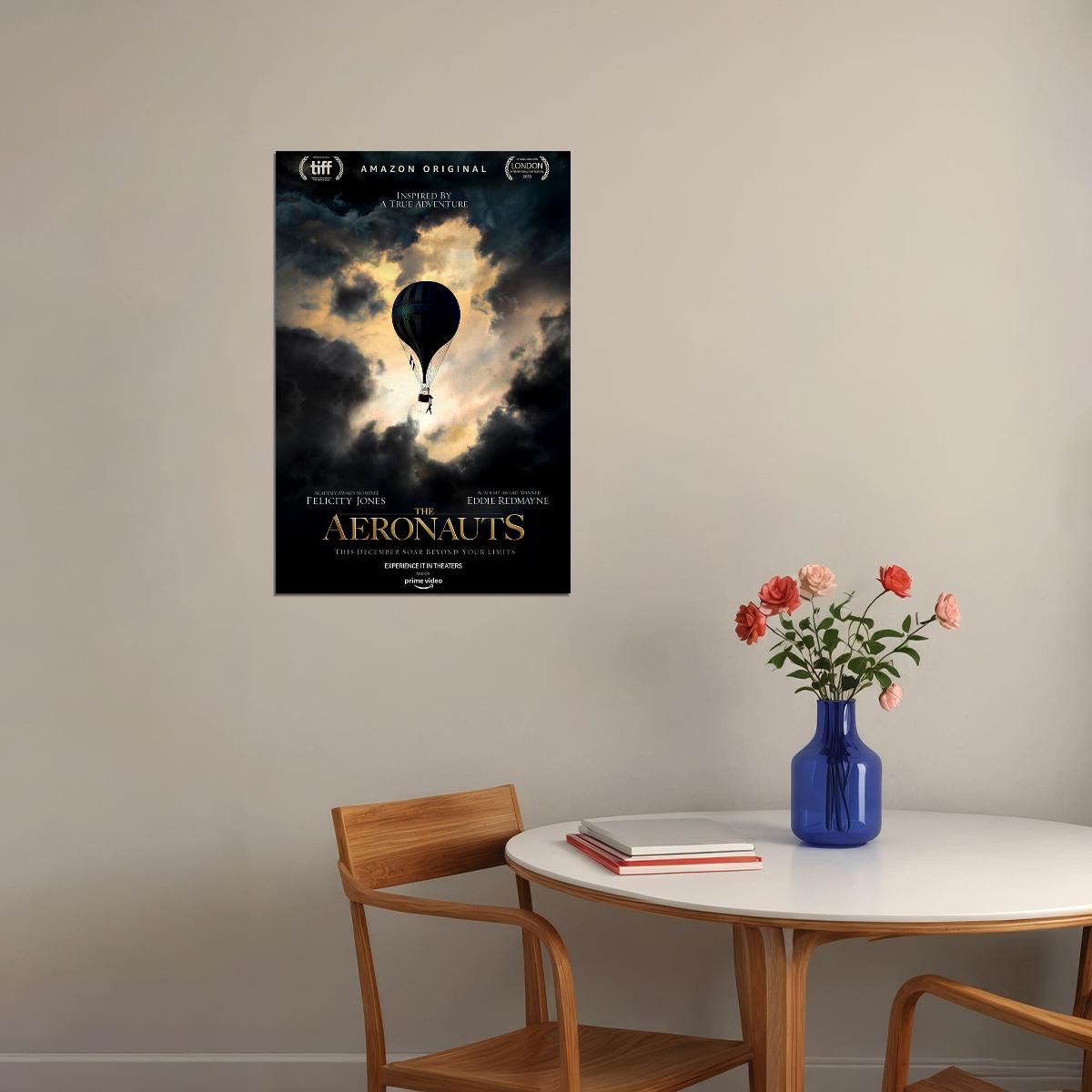 The Aeronauts Movie Felicity Jones Eddie Redmayne Poster Wall Art Print Home Wall Decor - xonomax