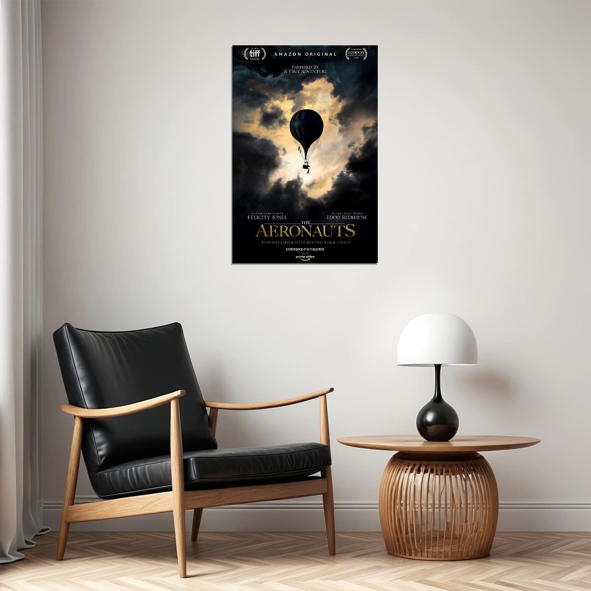 The Aeronauts Movie Felicity Jones Eddie Redmayne Poster Wall Art Print Home Wall Decor - xonomax