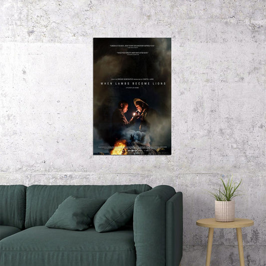 When Lambs Become Lions Movie Documentary Poster Wall Art Print Home Wall Decor - xonomax
