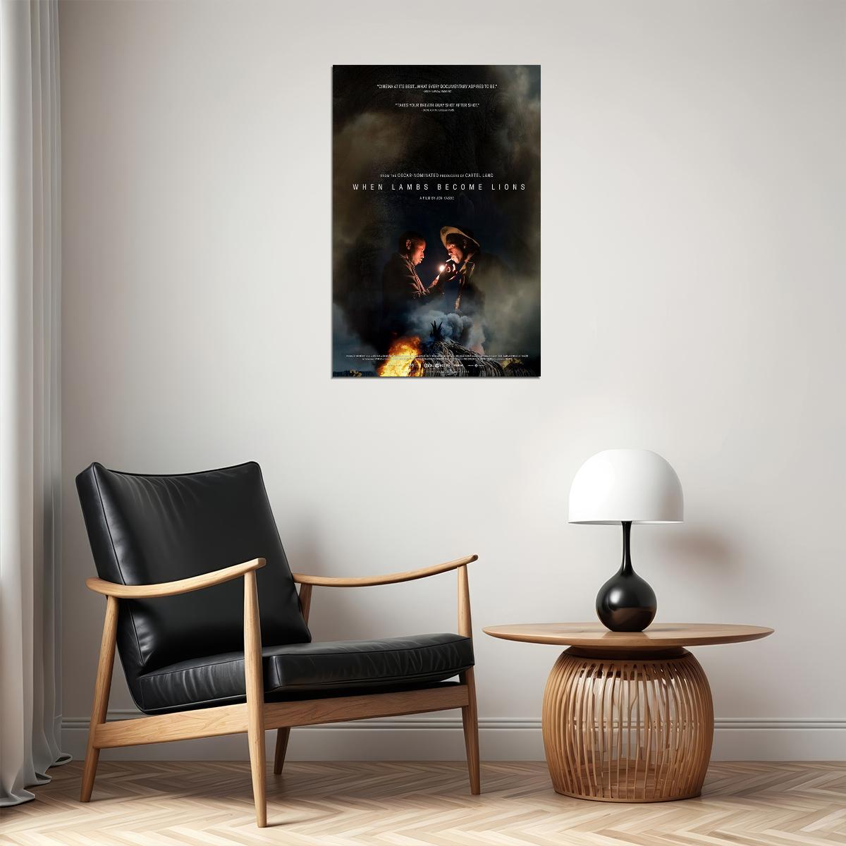 When Lambs Become Lions Movie Documentary Poster Wall Art Print Home Wall Decor - xonomax