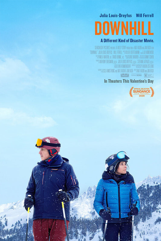 Downhill 2020 Movie Will Ferrell Julia Louis Dreyfus Poster Wall Art Print Home Wall Decor - xonomax