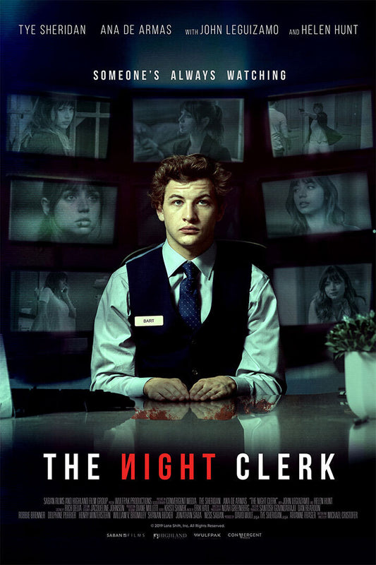 The Night Clerk Movie 2020 Crime Drama Mystery Poster Wall Art Print Home Wall Decor - xonomax