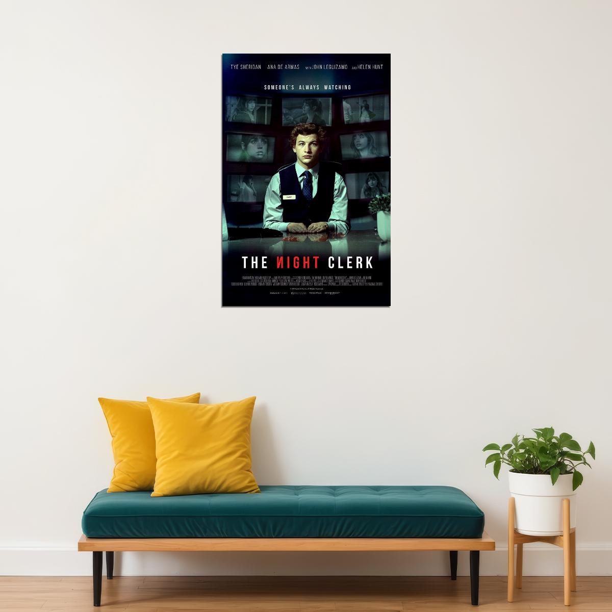 The Night Clerk Movie 2020 Crime Drama Mystery Poster Wall Art Print Home Wall Decor - xonomax