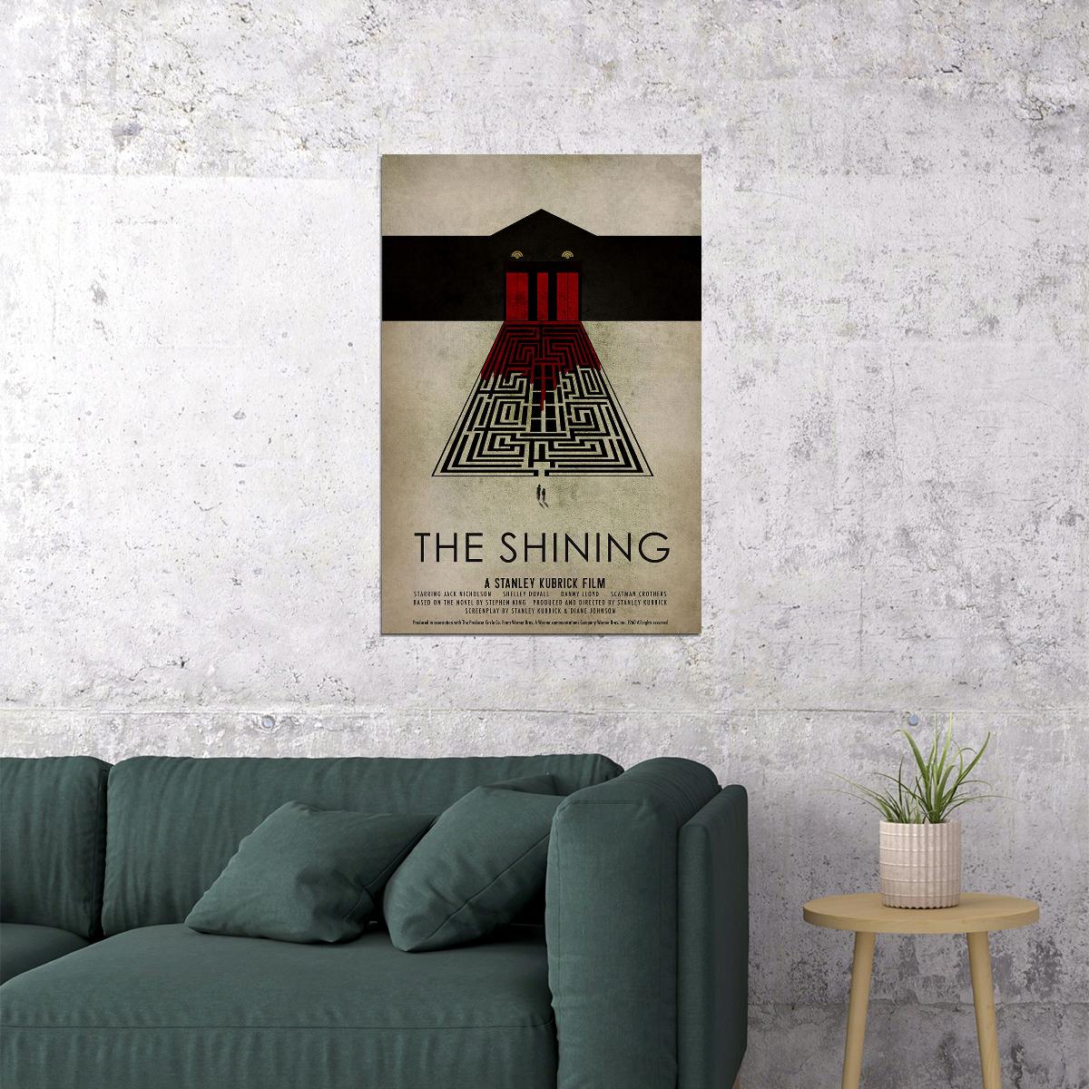 The Shining 1980 Movie Classic Horror Drama Poster Wall Art Print Home Wall Decor - xonomax