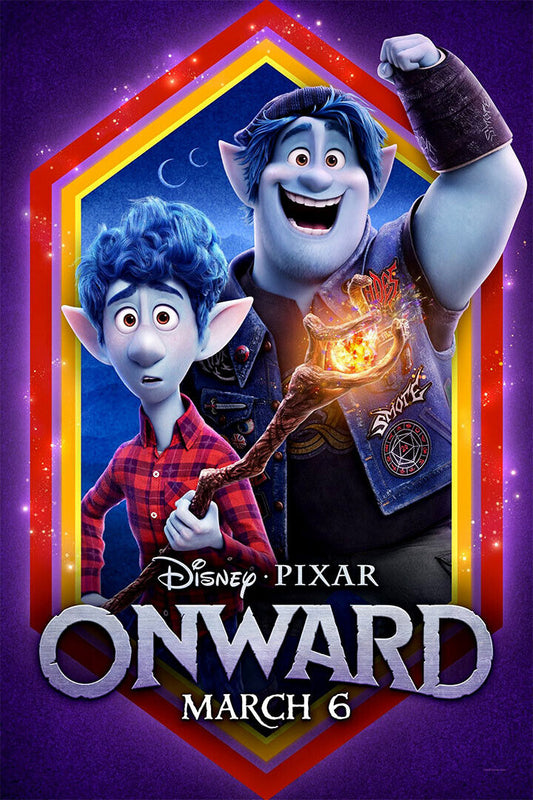 Onward 2020 Movie Action Animation Comedy Poster Wall Art Print Home Wall Decor - xonomax