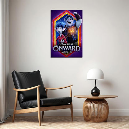Onward 2020 Movie Action Animation Comedy Poster Wall Art Print Home Wall Decor - xonomax