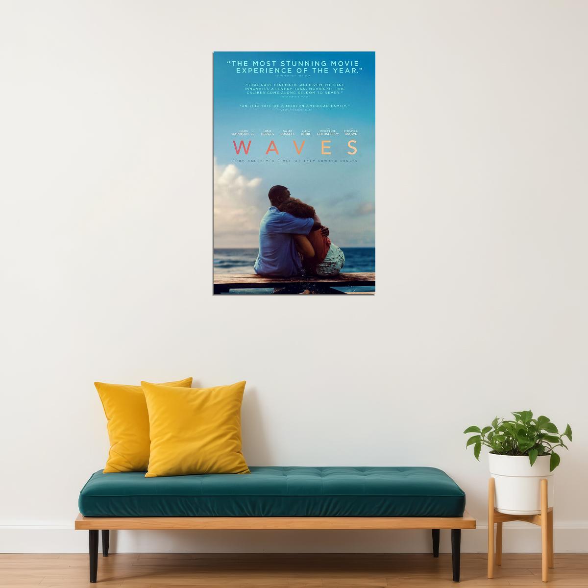 Waves Movie 2020 Drama Romantic Sport Poster Wall Art Print Home Wall Decor - xonomax