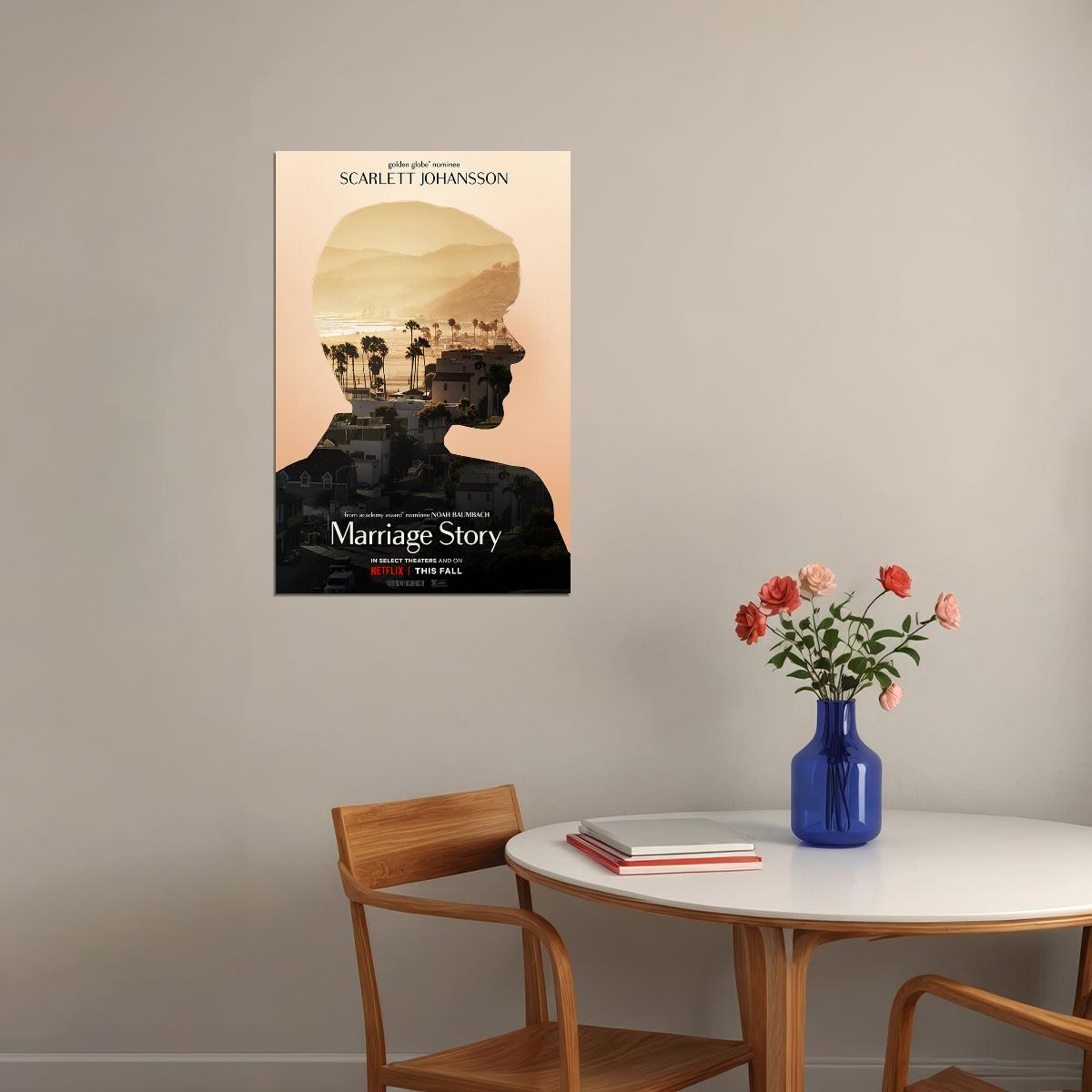 Marriage Story Movie Comedy Drama Romance Poster Wall Art Print Home Wall Decor - xonomax