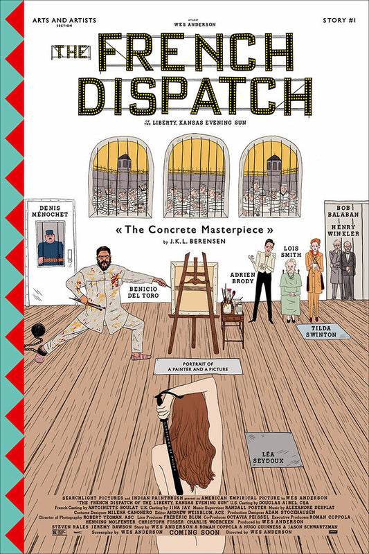 The French Dispatch Movie Romantic Comedy Drama Poster Wall Art Print Home Wall Decor - xonomax