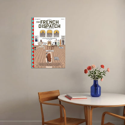 The French Dispatch Movie Romantic Comedy Drama Poster Wall Art Print Home Wall Decor - xonomax