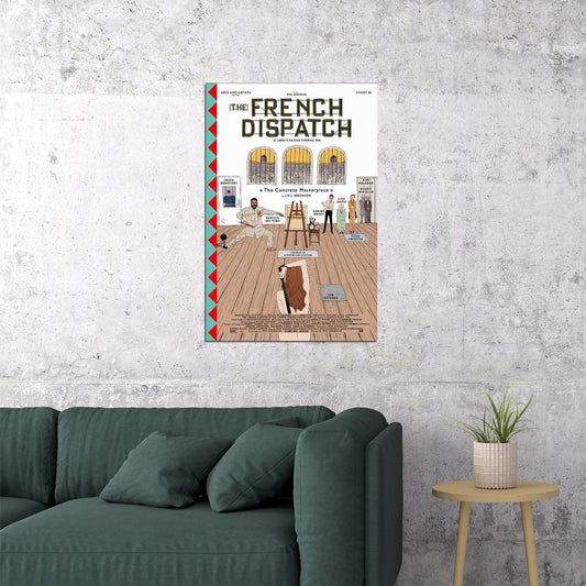 The French Dispatch Movie Romantic Comedy Drama Poster Wall Art Print Home Wall Decor - xonomax