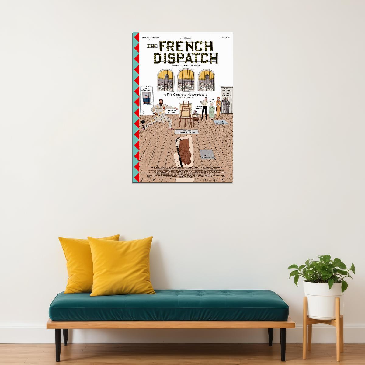 The French Dispatch Movie Romantic Comedy Drama Poster Wall Art Print Home Wall Decor - xonomax