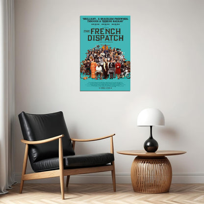 The French Dispatch Movie Drama Comedy Romantic Poster Wall Art Print Home Wall Decor - xonomax