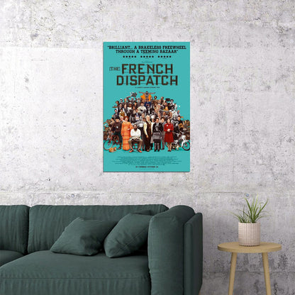 The French Dispatch Movie Drama Comedy Romantic Poster Wall Art Print Home Wall Decor - xonomax