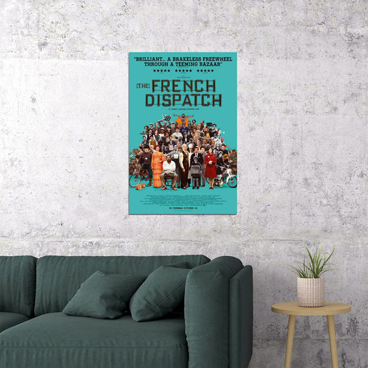 The French Dispatch Movie Drama Comedy Romantic Poster Wall Art Print Home Wall Decor - xonomax