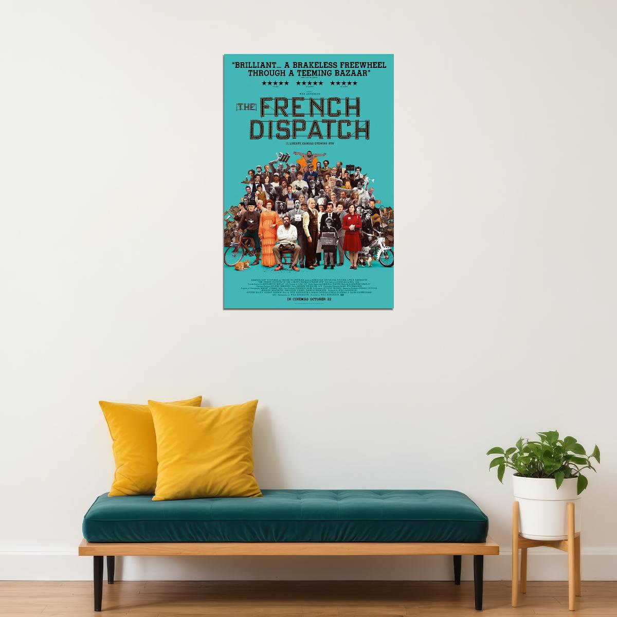 The French Dispatch Movie Drama Comedy Romantic Poster Wall Art Print Home Wall Decor - xonomax