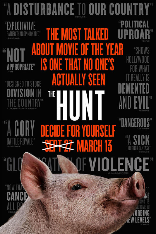 The Hunt Horror Movie Thriller Action Poster Wall Art Print Home Wall Decor - xonomax