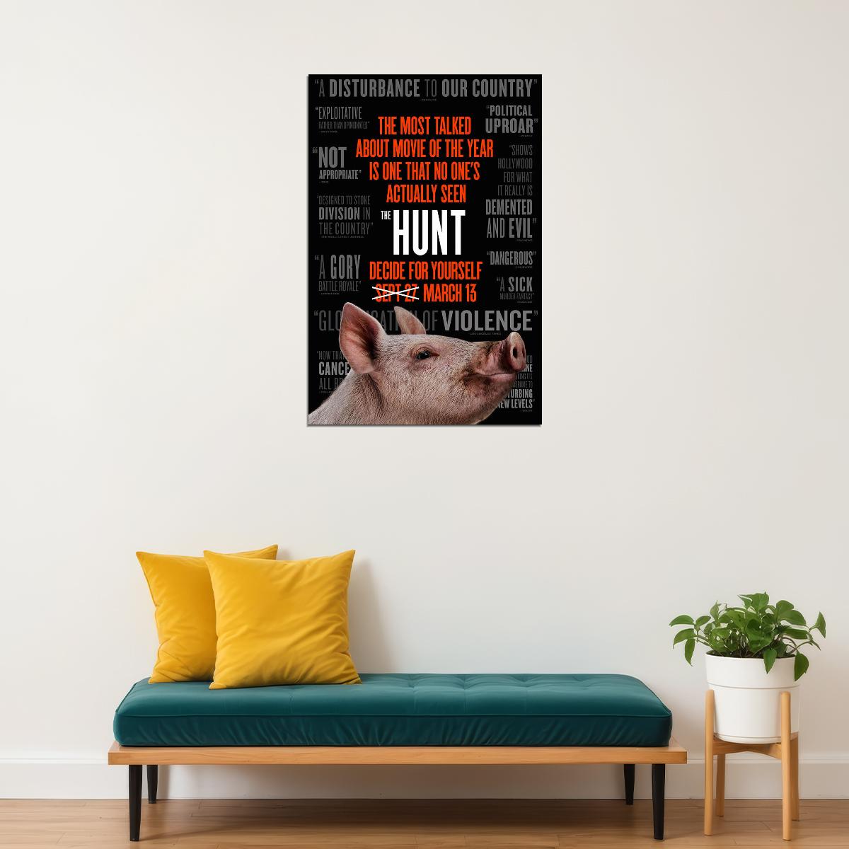 The Hunt Horror Movie Thriller Action Poster Wall Art Print Home Wall Decor - xonomax