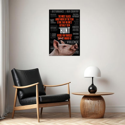The Hunt Horror Movie Thriller Action Poster Wall Art Print Home Wall Decor - xonomax
