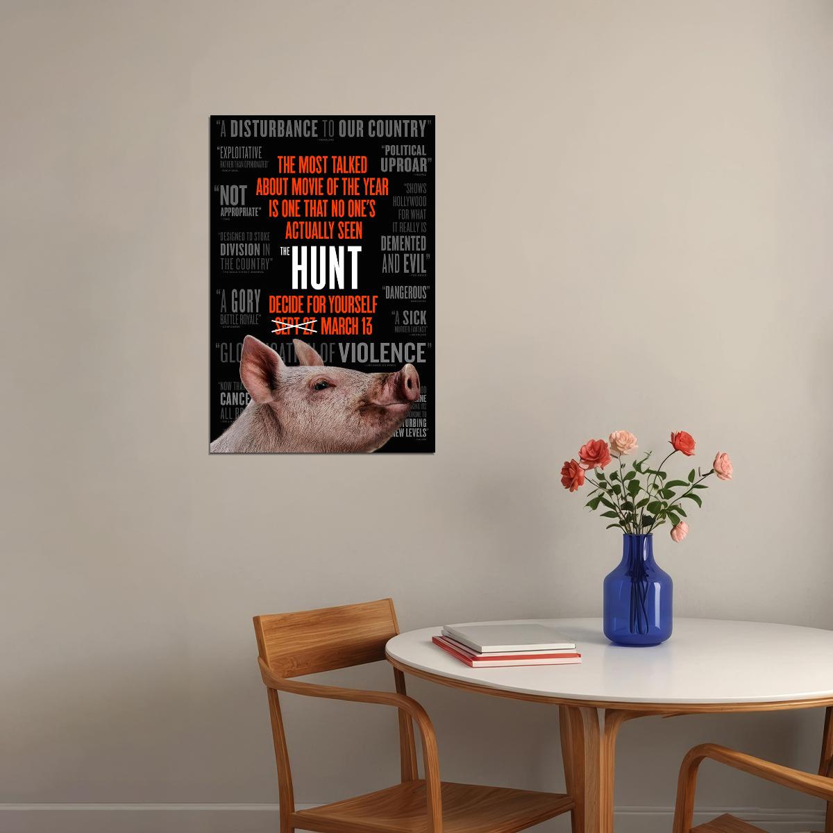 The Hunt Horror Movie Thriller Action Poster Wall Art Print Home Wall Decor - xonomax