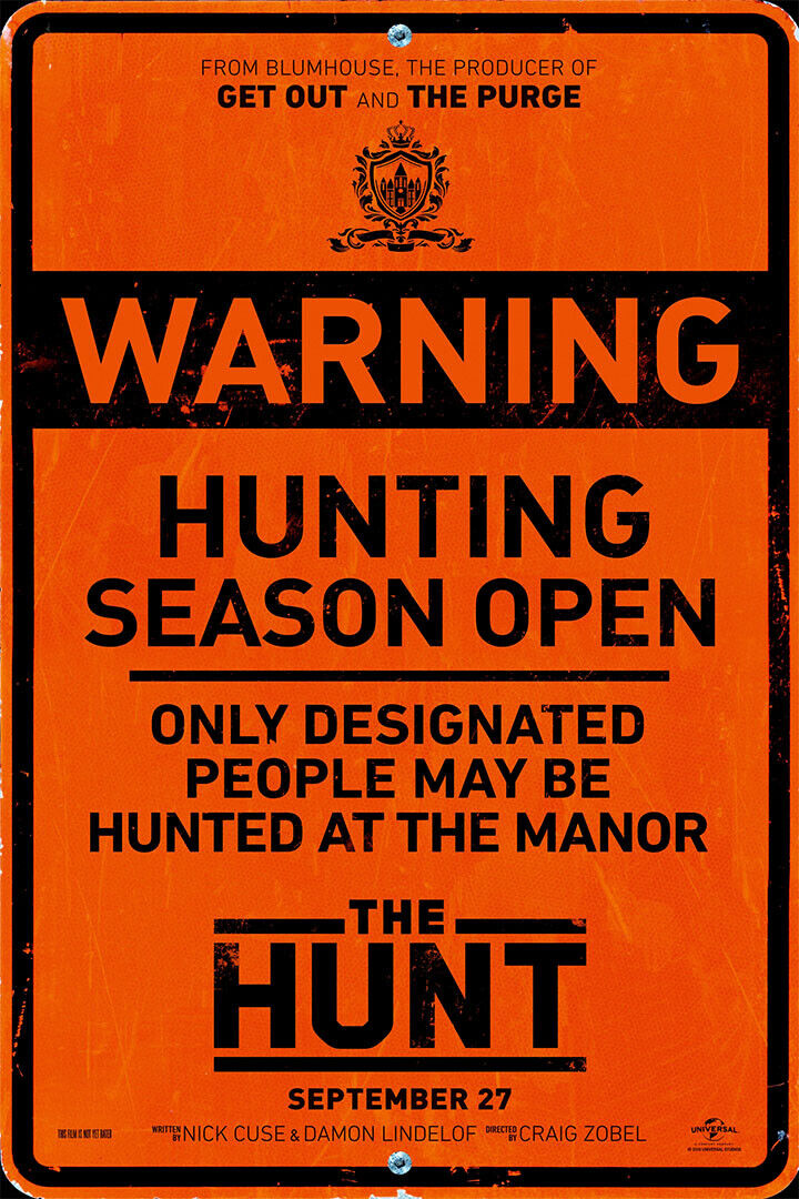 The Hunt Movie 2020 Horror Thriller Action Poster Wall Art Print Home Wall Decor - xonomax