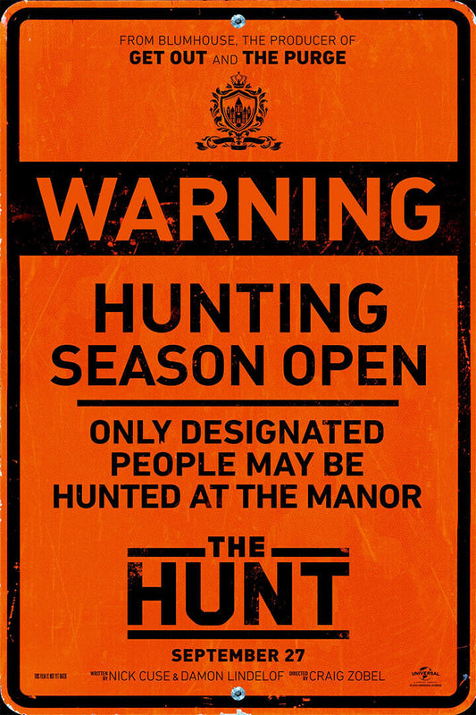 The Hunt Movie 2020 Horror Thriller Action Poster Wall Art Print Home Wall Decor - xonomax