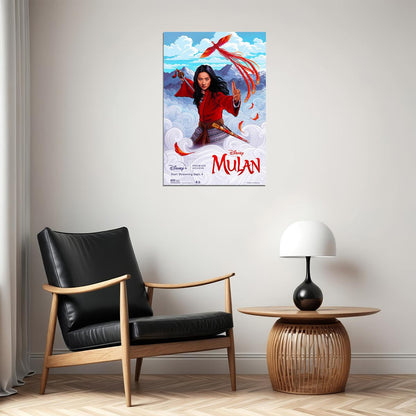 Mulan Chinese Movie Adventure Action Poster Wall Art Print Home Wall Decor - xonomax