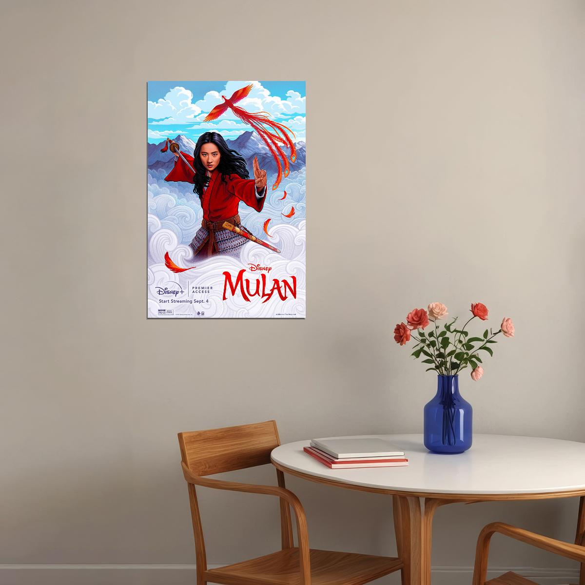 Mulan Chinese Movie Adventure Action Poster Wall Art Print Home Wall Decor - xonomax