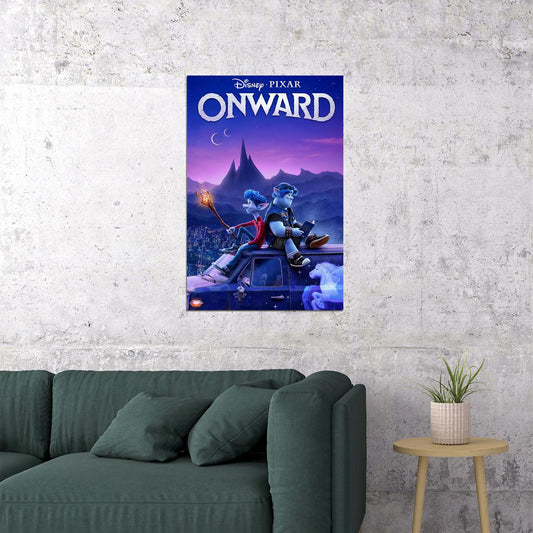Onward Movie 2020 Animation Action Comedy Poster Wall Art Print Home Wall Decor - xonomax