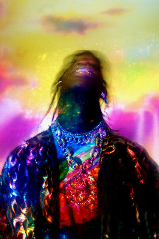 Travis Scott Astroworld Rap Music Poster Wall Art Print Home Wall Decor - xonomax