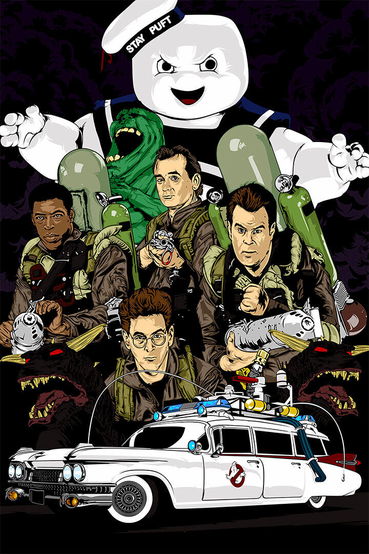 Classic Horror Movie Ghostbusters Fantasy Poster Wall Art Print Home Wall Decor - xonomax