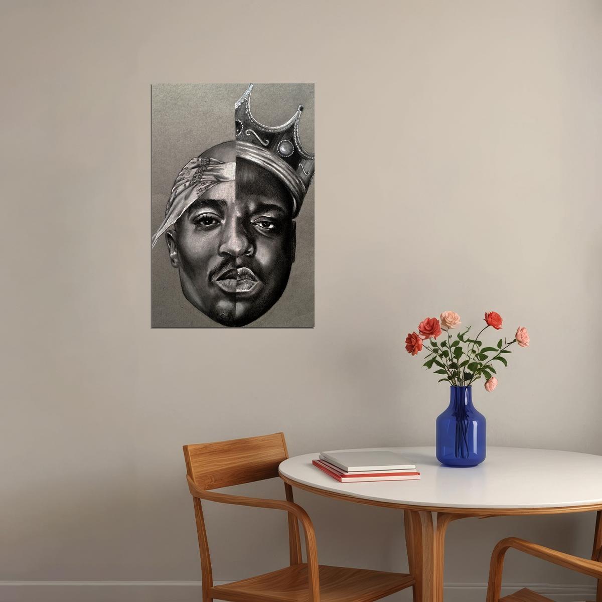 The Notorious 2pac Tupac Rapper Poster Wall Art Print Home Wall Decor - xonomax