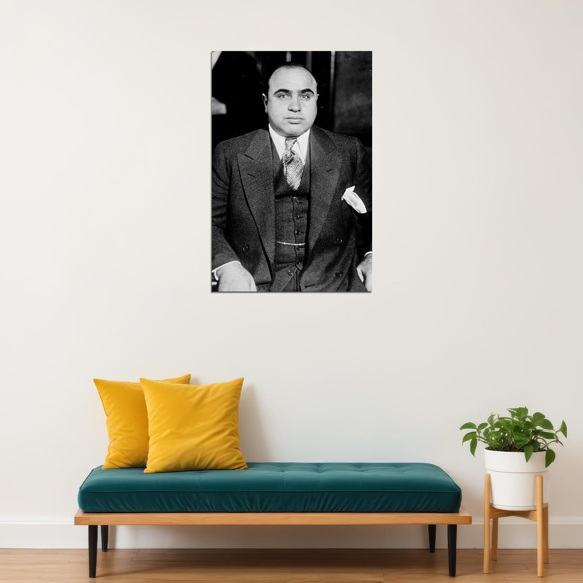 Al Capone Movie Actor Gangsters Godfather Poster Wall Art Print Home Wall Decor - xonomax
