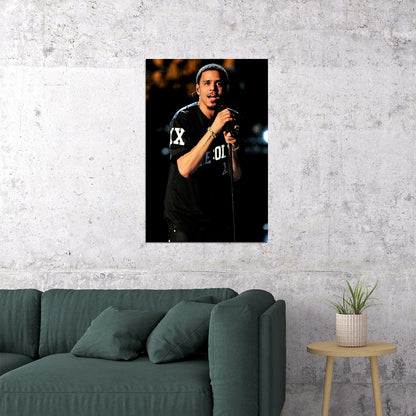 J Cole Album Rapper Music Cover Poster Wall Art Print Home Wall Decor - xonomax