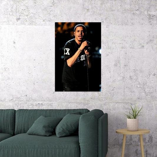 J Cole Album Rapper Music Cover Poster Wall Art Print Home Wall Decor - xonomax