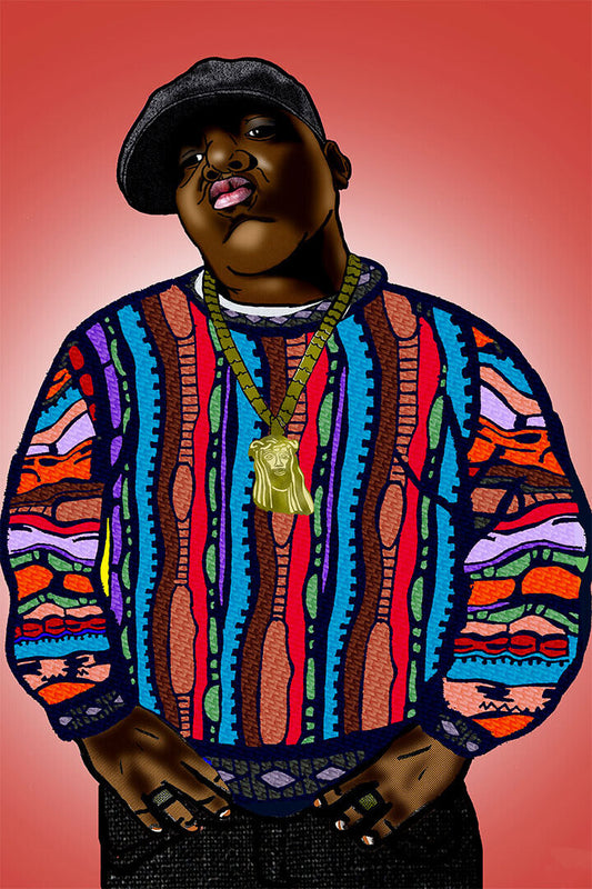 The Notorious B.i.g. Biggie Smalls Hip Hop Gangsta Rap Poster Wall Art Print Home Wall Decor - xonomax