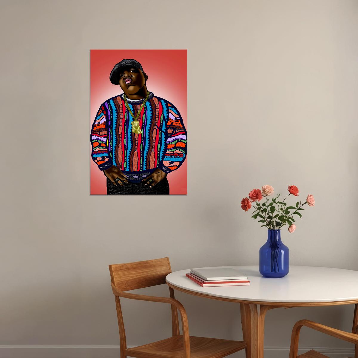 The Notorious B.i.g. Biggie Smalls Hip Hop Gangsta Rap Poster Wall Art Print Home Wall Decor - xonomax